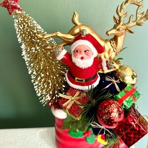 🎄Vintage ceramic Christmas kitschy boot🎄